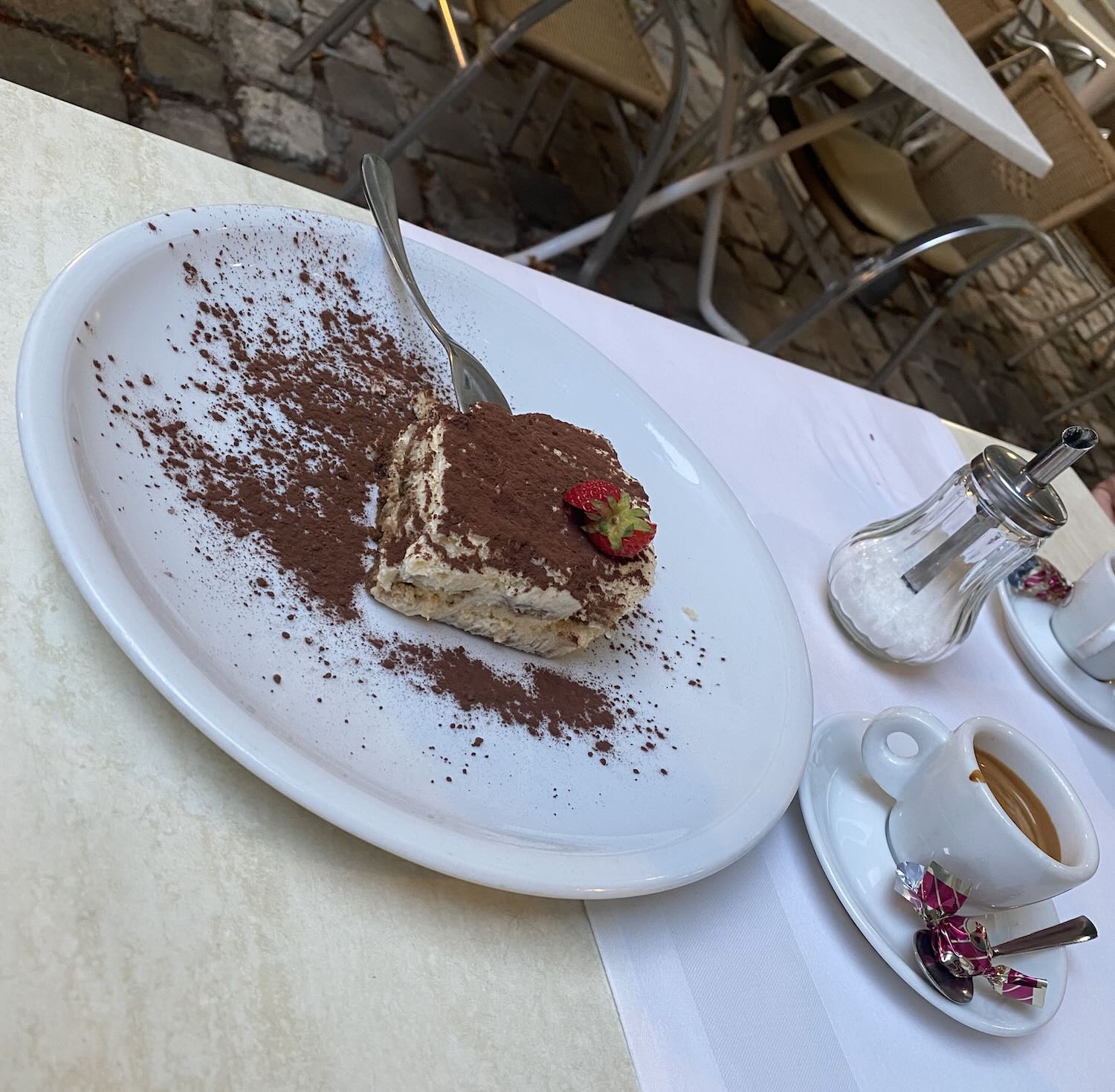 Tiramisu im Restaurant Tiziano